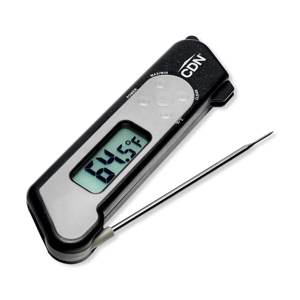 CDN Folding Digital Thermocouple Thermometer, -58 to 572°F, Black (TCT572-BK)