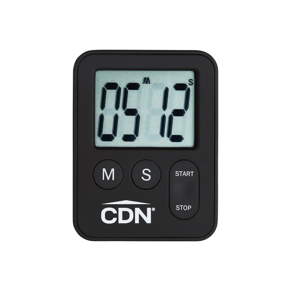 CDN Mini Digital Timer, Minute & Second Timing, Black (TM28-BK)