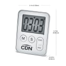 CDN Mini Digital Timer, Minute & Second Timing, Silver (TM28-S) thumbnail 4