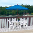 Grosfillex 49092004 Pacific Outdoor Stackable Armchair - Resin, White thumbnail 4