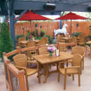 Grosfillex US119008 Acadia Outdoor Stackable Armchair - Resin, Brown thumbnail 2