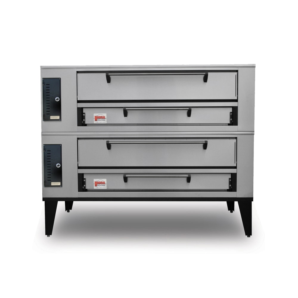 Marsal SD-1060STACKED Floor Model Double Pizza Deck Oven - Liquid Propane