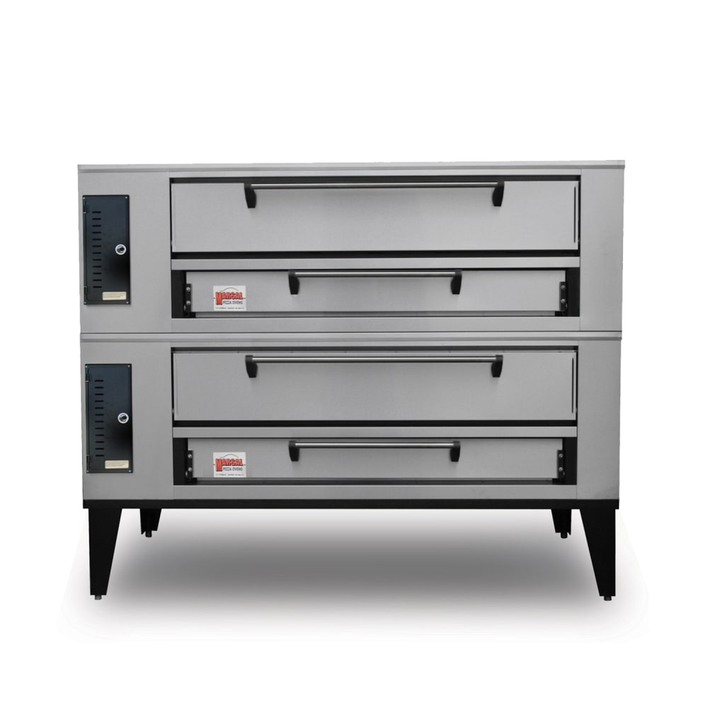 Marsal SD-10866 STACKED Floor Model Double Pizza Deck Oven - Liquid Propane