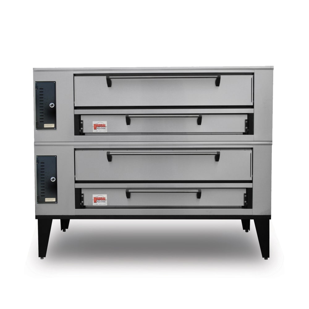 Marsal SD-236 STACKED Floor Model Double Pizza Deck Oven - Liquid Propane