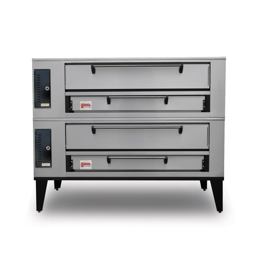 Marsal SD-660STACKED Floor Model Double Pizza Deck Oven - Liquid Propane
