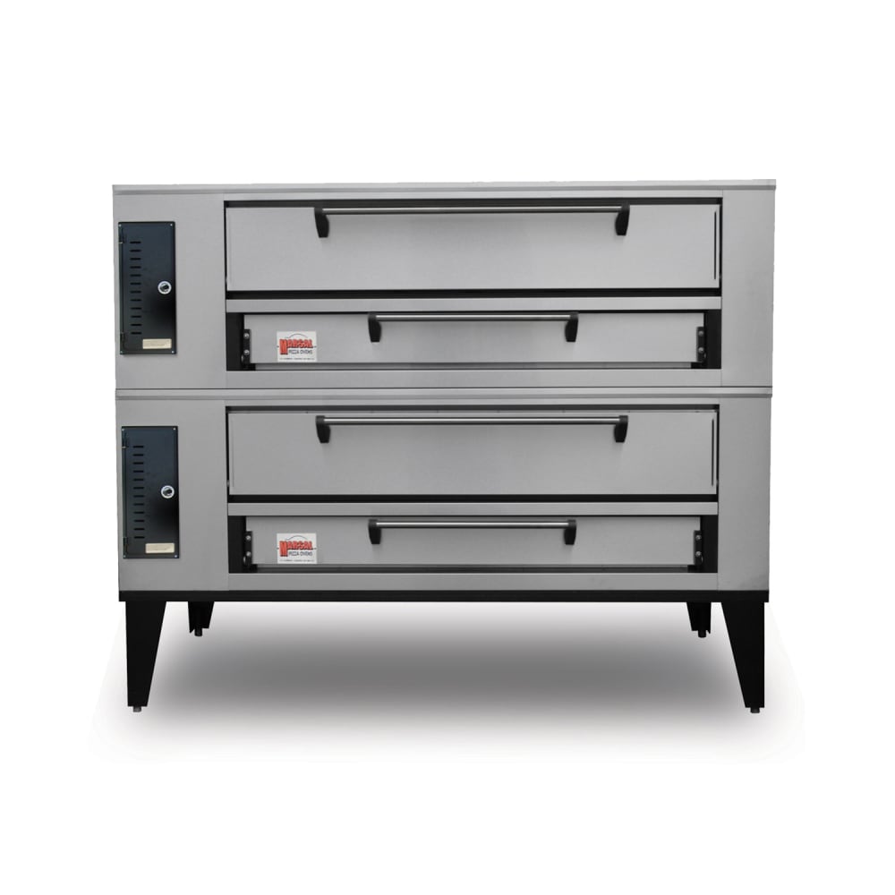 Marsal SD-660STACKED Floor Model Double Pizza Deck Oven - Natural Gas