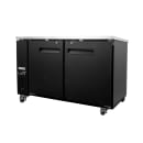 MoTak MBB-2D-60-X 58-7/8" Bar Refrigerator - 2 Swinging Solid Doors, Black, 115v thumbnail 3