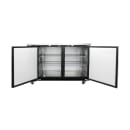 MoTak MBB-2D-60-X 58-7/8" Bar Refrigerator - 2 Swinging Solid Doors, Black, 115v thumbnail 4