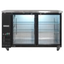 MoTak MBB-2D-60-G-X 58 7/8" Bar Refrigerator - 2 Swinging Glass Doors, Black, 115v thumbnail 3
