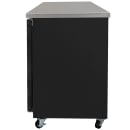 MoTak MBB-2D-60-G-X 58 7/8" Bar Refrigerator - 2 Swinging Glass Doors, Black, 115v thumbnail 8