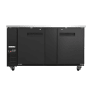 MoTak MBB-2D-70-X 69-1/8" Bar Refrigerator - 2 Swinging Solid Doors, Black, 115v thumbnail 2