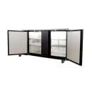 MoTak MBB-2D-70-X 69-1/8" Bar Refrigerator - 2 Swinging Solid Doors, Black, 115v thumbnail 3