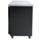 MoTak MBB-2D-70-G-X 69 1/8" Bar Refrigerator - 2 Swinging Glass Doors, Black, 115v thumbnail 4