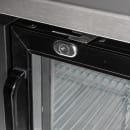 MoTak MBB-2D-70-G-X 69 1/8" Bar Refrigerator - 2 Swinging Glass Doors, Black, 115v thumbnail 8