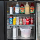 MoTak MBB-3D-90-G-X 90 3/8" Bar Refrigerator - 3 Swinging Glass Doors, Black, 115v thumbnail 10