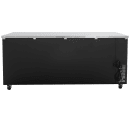 MoTak MBB-3D-90-G-X 90 3/8" Bar Refrigerator - 3 Swinging Glass Doors, Black, 115v thumbnail 9