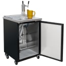 MoTak MBCBD-1-X 23 1/2" Kegerator Beer Dispenser w/ (1) Keg Capacity - (1) Column, Black, 115v thumbnail 2