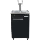 MoTak MBCBD-1-X 23 1/2" Kegerator Beer Dispenser w/ (1) Keg Capacity - (1) Column, Black, 115v thumbnail 3