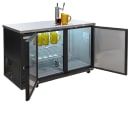 MoTak MBCBD-2-X 58 7/8" Kegerator Beer Dispenser w/ (2) Keg Capacity - (1) Column, Black, 115v thumbnail 2