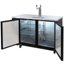 MoTak MBCBD-2-X 58 7/8" Kegerator Beer Dispenser w/ (2) Keg Capacity - (1) Column, Black, 115v thumbnail 6