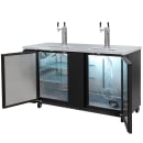 MoTak MBCBD-3-X 69 1/8" Kegerator Beer Dispenser w/ (2) Keg Capacity - (2) Column, Black, 115v thumbnail 6