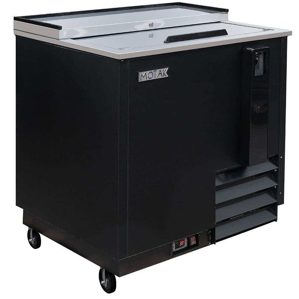 MoTak MBST-36-X 36" Forced Air Bottle Cooler - Holds (276) 12 oz Bottles, Lid Locks, 115v