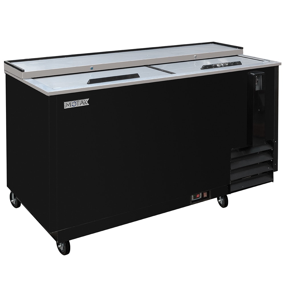 MoTak MBST-65-X 64 1/2" Forced Air Bottle Cooler - Holds (528) 12 oz Bottles, Lid Locks, 115v