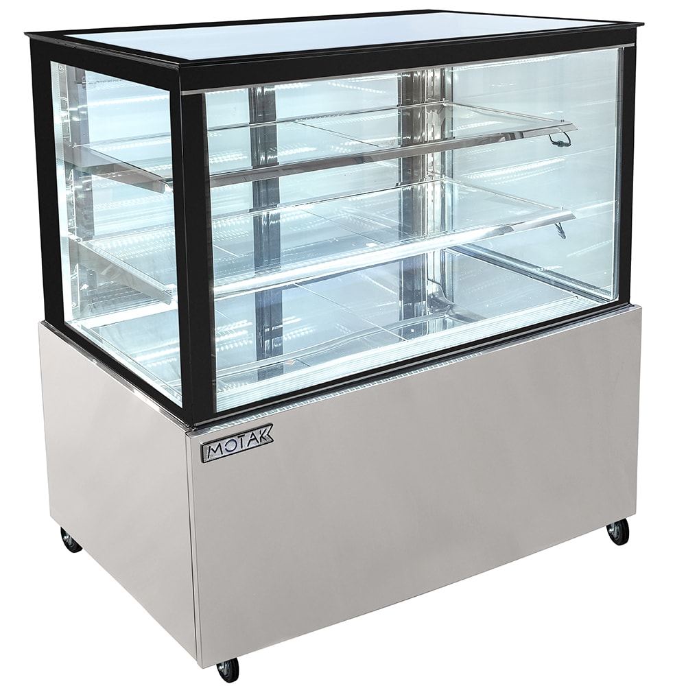 MoTak MCD47-2X 47 1/4" Full Service Bakery Case w/ Straight Glass - (3) Levels, 115v