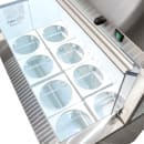 MoTak MDC18-X 47" Mobile Ice Cream Dipping Cabinet w/ 12 Tub Capacity - White, 115v thumbnail 10