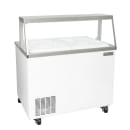 MoTak MDC18-X 47" Mobile Ice Cream Dipping Cabinet w/ 12 Tub Capacity - White, 115v thumbnail 2