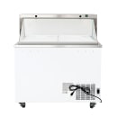 MoTak MDC18-X 47" Mobile Ice Cream Dipping Cabinet w/ 12 Tub Capacity - White, 115v thumbnail 3