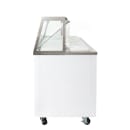 MoTak MDC18-X 47" Mobile Ice Cream Dipping Cabinet w/ 12 Tub Capacity - White, 115v thumbnail 5