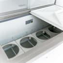 MoTak MDC18-X 47" Mobile Ice Cream Dipping Cabinet w/ 12 Tub Capacity - White, 115v thumbnail 7