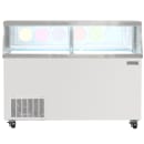 MoTak MDC26-X 67 3/4" Mobile Ice Cream Dipping Cabinet w/ 20 Tub Capacity - White, 115v thumbnail 2