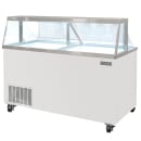 MoTak MDC26-X 67 3/4" Mobile Ice Cream Dipping Cabinet w/ 20 Tub Capacity - White, 115v thumbnail 3