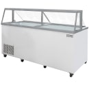 MoTak MDC35-X 88 5/8" Mobile Ice Cream Dipping Cabinet w/ 28 Tub Capacity - White, 115v thumbnail 3