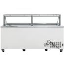 MoTak MDC35-X 88 5/8" Mobile Ice Cream Dipping Cabinet w/ 28 Tub Capacity - White, 115v thumbnail 7