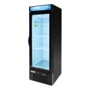 MoTak MGD-1DF-16-HC 25" One Section Display Freezer w/ Swing Doors - Bottom Mount Compressor, Black, 115v thumbnail 3