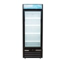 MoTak MGD-1DF-23-HC 26 4/5" One Section Display Freezer w/ Swing Door - Bottom Mount Compressor, Black, 115v thumbnail 3