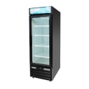 MoTak MGD-1DF-23-HC 26 4/5" One Section Display Freezer w/ Swing Door - Bottom Mount Compressor, Black, 115v thumbnail 4