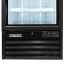 MoTak MGD-1DF-26-HC 28 3/10" One Section Display Freezer w/ Swing Doors - Bottom Mount Compressor, Black, 115v thumbnail 11