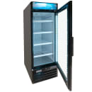 MoTak MGD-1DF-26-HC 28 3/10" One Section Display Freezer w/ Swing Doors - Bottom Mount Compressor, Black, 115v thumbnail 2