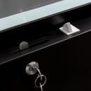 MoTak MGD-1DR-23-X 28 3/8" One Section Glass Door Merchandiser - (1) Right Hinge Door, Black, 115v thumbnail 14