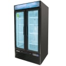 MoTak MGD-2DR-36-HC 39 1/2" Two Section Glass Door Merchandiser - (2) Left/Right Hinge Doors, Black, 115v thumbnail 5