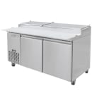 MoTak MPR-67-X 67 1/4" Pizza Prep Table w/ Refrigerated Base, 115v thumbnail 5