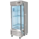 MoTak MSD-1DR-BAL-27-G-X 29" One Section Reach In Refrigerator - (1) Right Hinge Glass Door, 115v thumbnail 6
