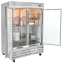 MoTak MSD-2DF-BAL-X 54" Two Section Reach In Freezer, (2) Left/Right Hinge Solid Doors, 115v thumbnail 3