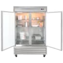 MoTak MSD-2DR-BAL-X 54" Two Section Reach In Refrigerator, (2) Left/Right Hinge Solid Doors, 115v thumbnail 2
