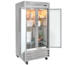 MoTak MSD-2DR-BAL-35-X 39 1/2" Two Section Reach In Refrigerator - (2) Left/Right Hinge Solid Doors, 115v thumbnail 3