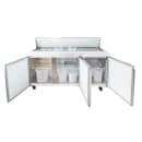 MoTak MST-72-X 70 2/5" Sandwich/Salad Prep Table w/ Refrigerated Base, 115v thumbnail 2